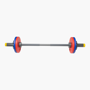 WOD Toys ®  Barbell Mini & Colored Bumper Plates